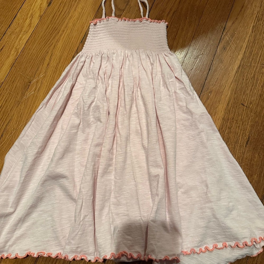 Burt’s Bees Baby Pink Sundress with Ruffled Hem